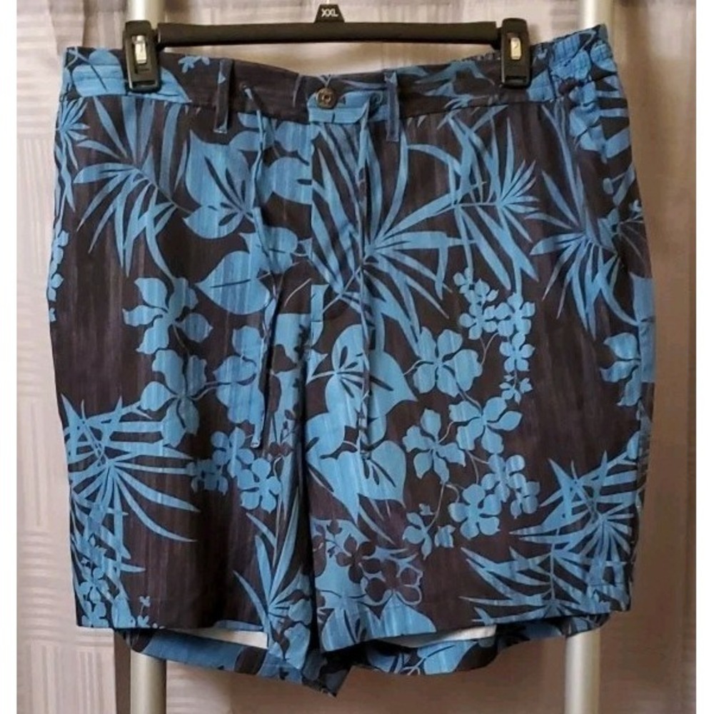 Robert Graham Sz 40 Blue Floral Tropical Performance Board Short Swim Trunks NWT